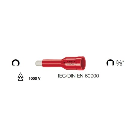 BUS.CON INSERTO ATT.3/8" ES.6 mm