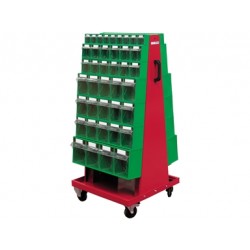 CARRELLO CON 80 CONTENITORI