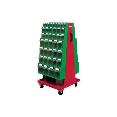 CARRELLO CON 80 CONTENITORI
