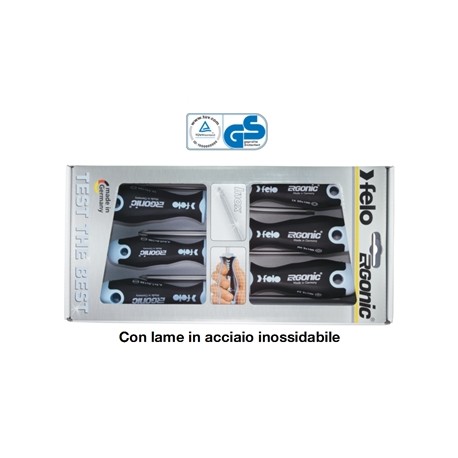 ASSORTIMENTO 6 GIRAVITI ERGONIC INOX