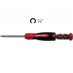 IMPUGNATURA CRICCHETTO + 12 INSERTI ATTACCO 1/4''