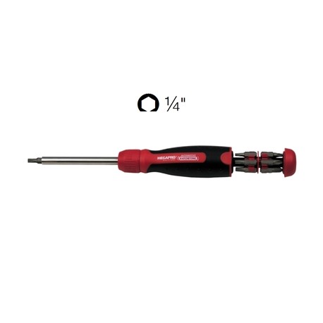 IMPUGNATURA CRICCHETTO + 12 INSERTI ATTACCO 1/4''