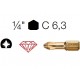 INSERTI DIAMANTATI C 6,3 A 1577/23 PZ2