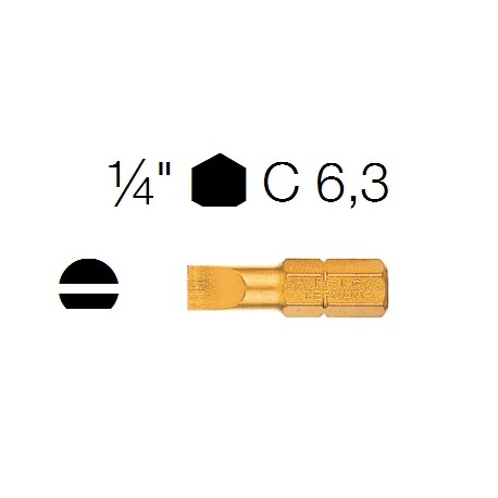 INSERTI TIN 5PER0,8 MM - 1/4'' C 6,3