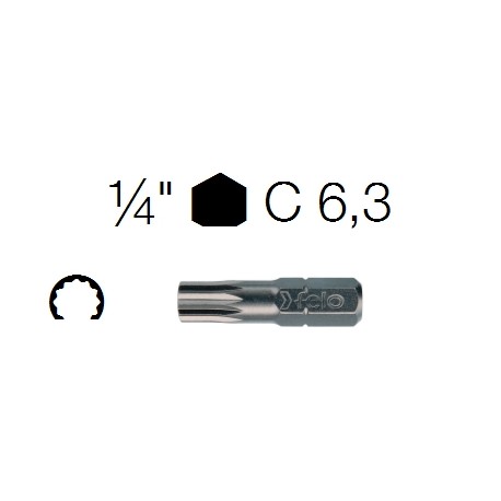 INSERTI XZN M 4 - 1/4'' C 6,3