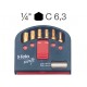 ASSORTIMENTO 6 INSERTI TIN TORX + RACCORDO