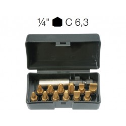 ASSORTIMENTO 12 INSERTI TIN INT.- PH-PZ + RACCORDI