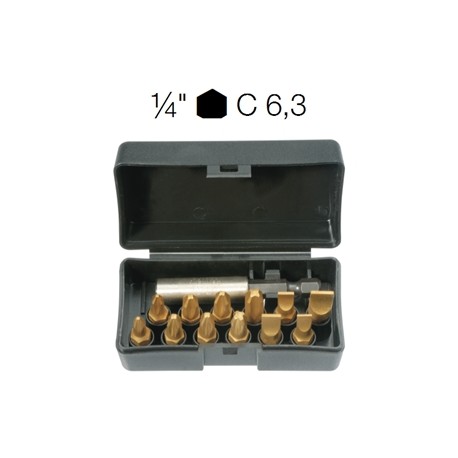 ASSORTIMENTO 12 INSERTI TIN INT.- PH-PZ + RACCORDI