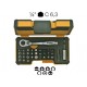 ASSORTIMENTO 30 INSERTI 3 ACCESSORI ATTACCO 1/4''