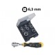 ASSORTIMENTO ATTACCO 1/4'' 9 UTENSILI + LEVA A CRICCHETTO