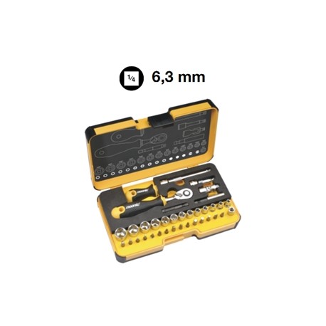 ASSORTIMENTO 36 UTENSILI ATTACCO 1/4''