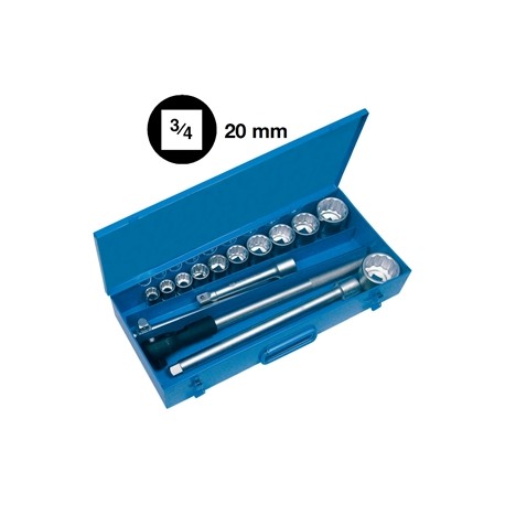 ASSORTIMENTO A 3117/2 CON 15 UTENSILI 3/4"
