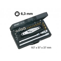 ASSORTIMENTO A 3121/8 CON 19 UTENSILI 1/4''-1/4''