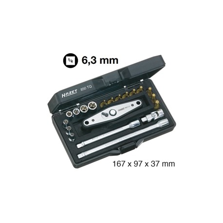ASSORTIMENTO A 3121/8 CON 19 UTENSILI 1/4''-1/4''