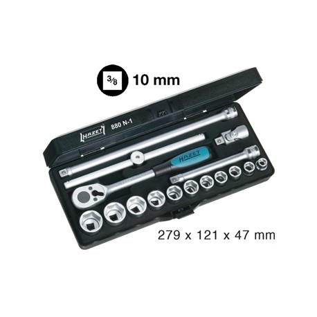 ASSORTIMENTO A 3129/1 CON 16 UTENSILI 3/8"