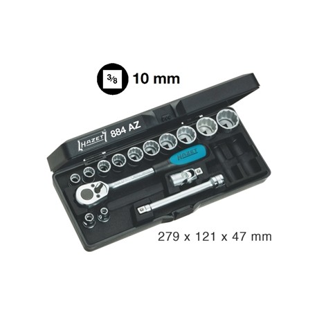 ASSORTIMENTO 15 UTENSILI ATTACCO 3/8" - POLLICI