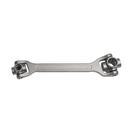DOUBLE OFF SET RING WRENCHES 8 IN 1 DRIVE 10-21 MM