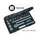 ASSORTIMENTO A 3142/4 CON 17 UTENSILI 1/2''