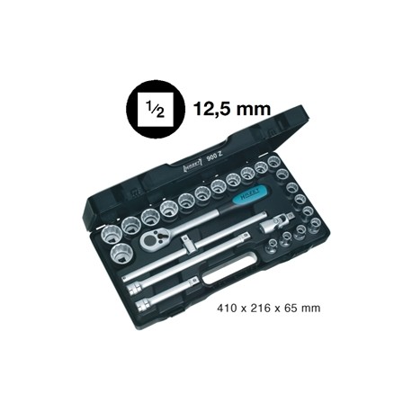 ASSORTIMENTO A 3146/4 CON 25 UTENSILI 1/2''