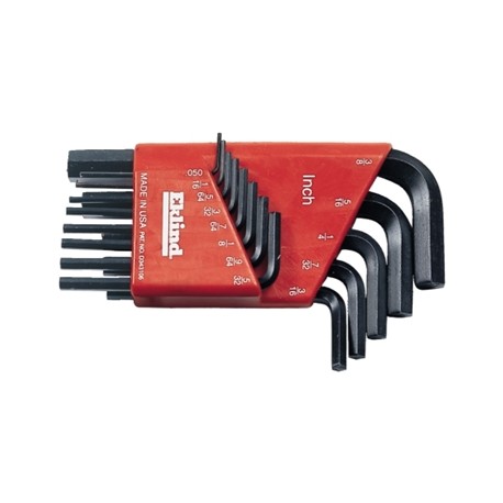 SETS 13 HEXAGONAL WRENCHES 0.50 to 3/8