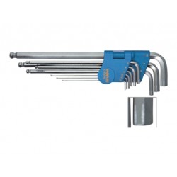9 SFEROPOLIEDRICHE WRENCHES STRIPED 1,5 - 10 mm