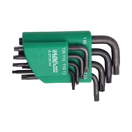 SET 8 TORX WRENCHES SHORT T9-T40