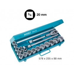 ASSORTIMENTO A 3212/9 CON 22 UTENSILI 3/4"