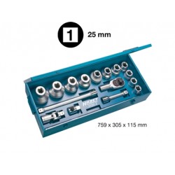 SET A 3219/3 WITH 17 TOOLS 1"