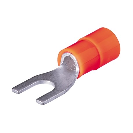 100 TERMINALS INSULATED FORK M 4 - 0,51 mm