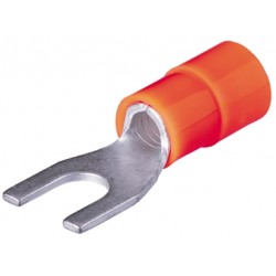 100 TERMINALS INSULATED FORK M 5 - 0,51 mm