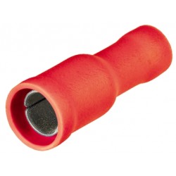 100 TERMINALS PREINSULATED CILINDRICO FEMALE  4 - 0,51mm