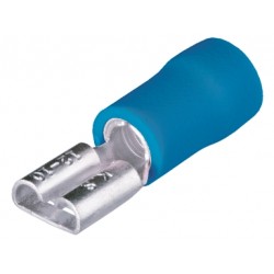100 TERMINALS PREINSULATED PLUG 6.3mm-1.5 - 2.5 mm