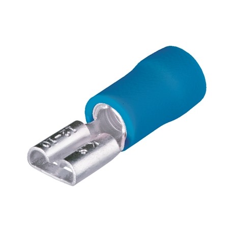 100 TERMINALS PREINSULATED PLUG 6.3mm-1.5 - 2.5 mm