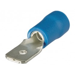 100 TERMINALS PREINSULATED DISHES 6.3mm-1.5 - 2.5 mm