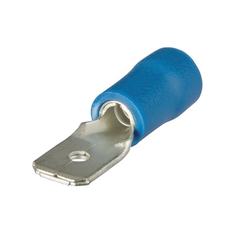 100 TERMINALS PREINSULATED DISHES 6.3mm-1.5 - 2.5 mm