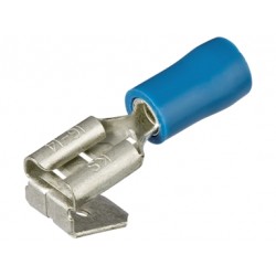 100 TERMINALS PREINSULATED MIXED 6.3mm-1.5 - 2.5 mm