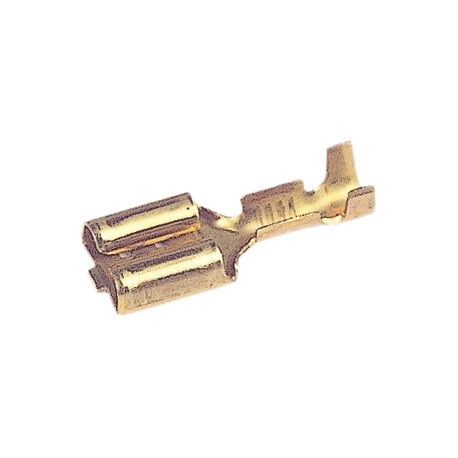 100 PREINSULATED FEMALE TERMINALS 6.3 mm-1.5 - 2.5 mm
