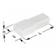 100 COVER TERMINALS FEMALE L.6,3 mm