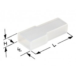 100 COPRI CAPICORDA FEMMINA L.6,3 mm