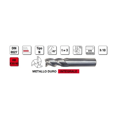 FRESE HM DIN 6527 Ø 12 mm