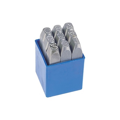 9 PUNCHES NUM. K 3684/1 8 MM