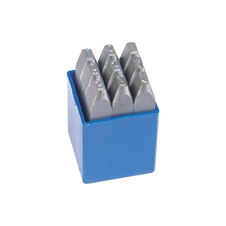 9 PUNZONI NUM. K 3686 MM 10